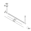 Светильник подвесной SLIMLINE, L1031mm, D18mm, LED 8W, 3000К, 48V, латунь (10.1811.8.930.BR)