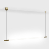 Светильник подвесной SLIMLINE, L1031mm, D18mm, LED 8W, 3000К, 48V, латунь (10.1811.8.930.BR)