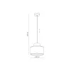Подвесной светильник в стиле скандинавский DUO JUTA ORANGE 1 TK Lighting в кухню, спальню в цвете черный