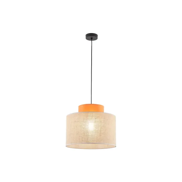 Подвесной светильник в стиле скандинавский DUO JUTA ORANGE 1 TK Lighting в кухню, спальню в цвете черный