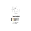 Бра настенное в спальню и гостиную ZYTA WALL XS BLACK Azzardo в стиле модерн