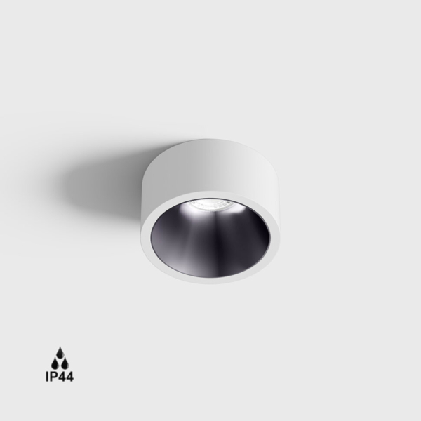INVISIBLE MINI OUT, D55mm, H58mm, LED 6.3W, 4000K, белый/diamond black (01.2203.7.940.WH/DB)