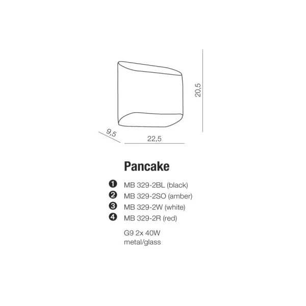Бра настенное в спальню и гостиную PANCAKE WHITE Azzardo в стиле модерн