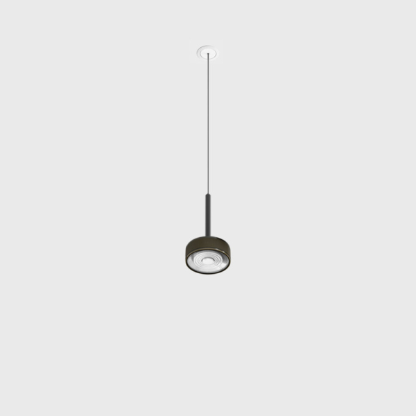 SOL MINI P NANO, D75mm, H135mm, 7W LED, 24°, 3000K, IP20, чёрный/бронза (03.7532.7.930.BK/BZG)