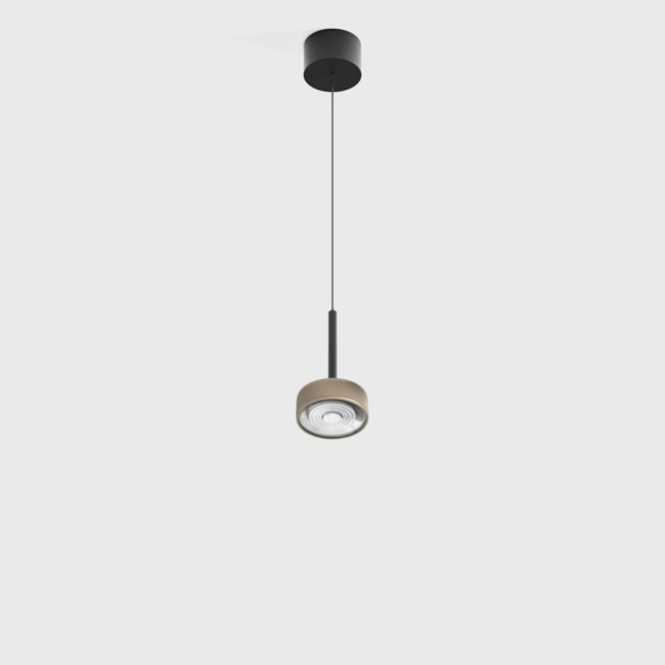 SOL MINI P, D75mm, H135mm, 7W LED, 24º, 4000K, IP20, чёрный/sahara beige (03.7530.7.940.BK/SBG)
