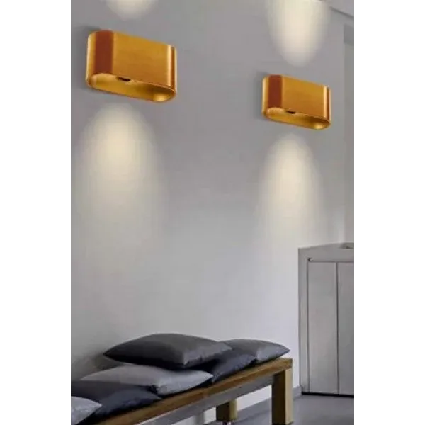 Бра настенное в спальню и гостиную VEGA ANODISED GOLD Azzardo в стиле лофт