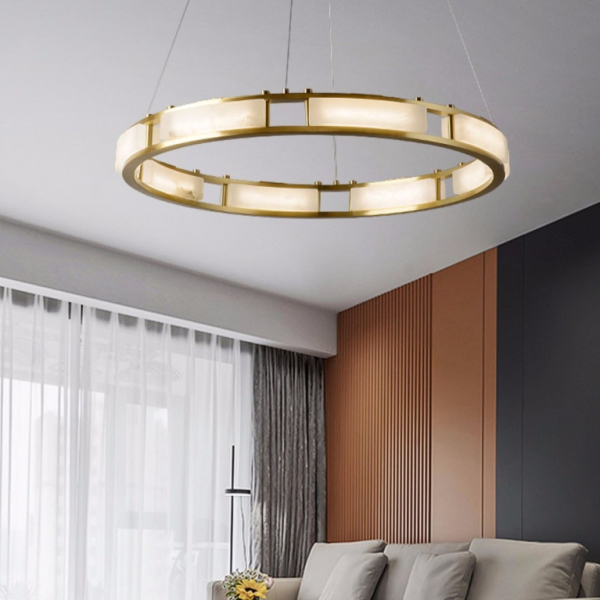 Підвісна світлодіодна люстра SERIANNA D80 у вітальню  LED