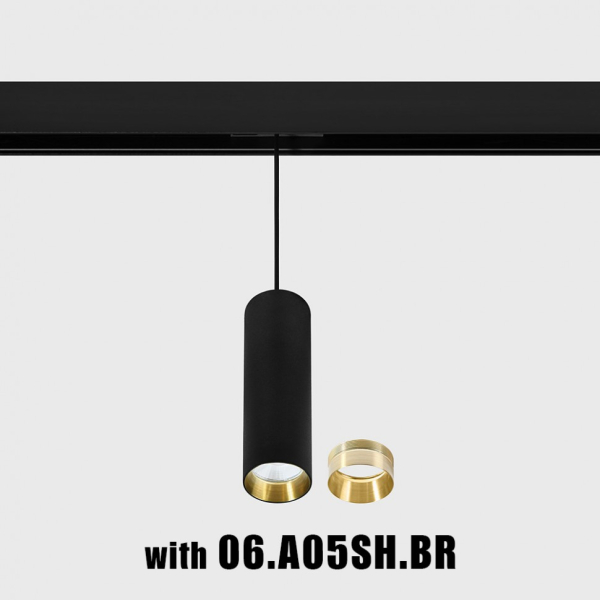 IN_LINE TUB M P 200, D52mm, H200mm, 10.8 W LED, 3000К, чорний (06.0521.19.930.BK)
