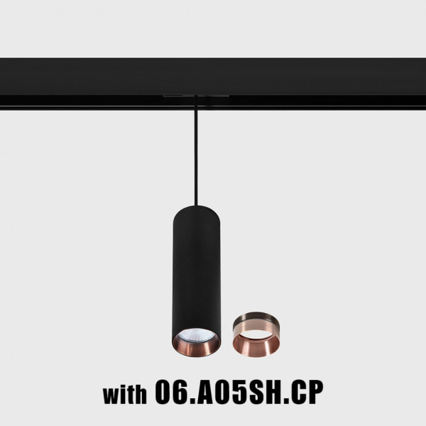 IN_LINE TUB M P 200, D52mm, H200mm, 10.8 W LED, 3000К, чорний (06.0521.19.930.BK)