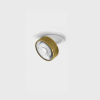 SOL IN MINI, D75mm, H26mm, LED 7W, 3000K, белый/латунь (01.7526.7.930.WH + SOL M RING GRAIN BRASS)