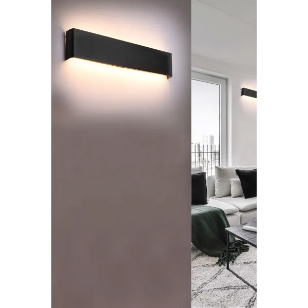 Светильник настенный светодиодный в спальню и гостиную GALASSO 110 3000K BK Azzardo, LED бра в стиле модерн