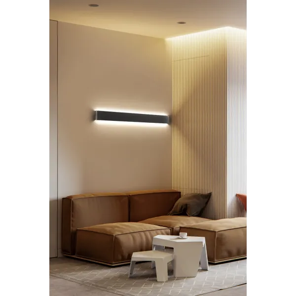Светильник настенный светодиодный в спальню и гостиную GALASSO 110 3000K BK Azzardo, LED бра в стиле модерн