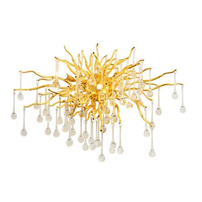 Бра на стіну над ліжком GOLDEN CRYSTAL WALL