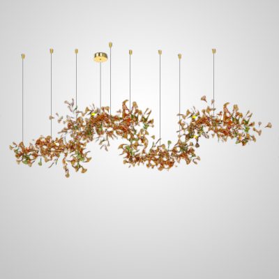 Подвесная люстра ELLING B L300 Amber светодиодная в гостиную