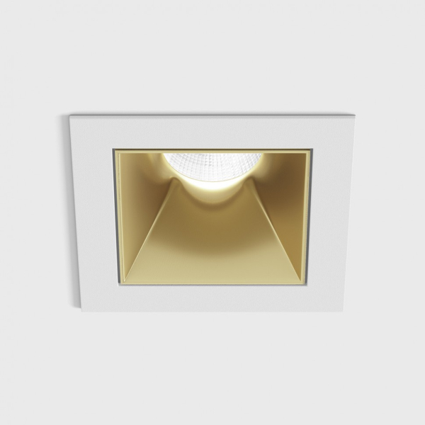 NANO S, L48мм, W48мм, H67мм, LED 8W 4000K, белый-латунь (01.3911.8.940.WH + 01.A391.BR)