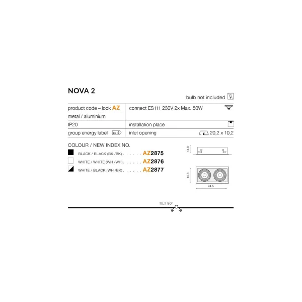 NOVA 2 WHITE/BLACK