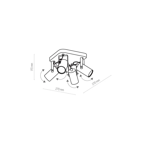 Світильник поворотний TK LIGHTING