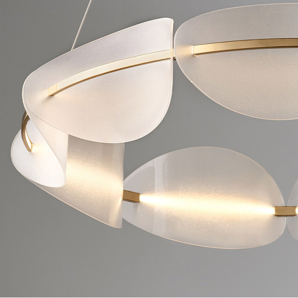 Підвісна світлодіодна люстра KEARNEY D108 D56 White у вітальню  LED
