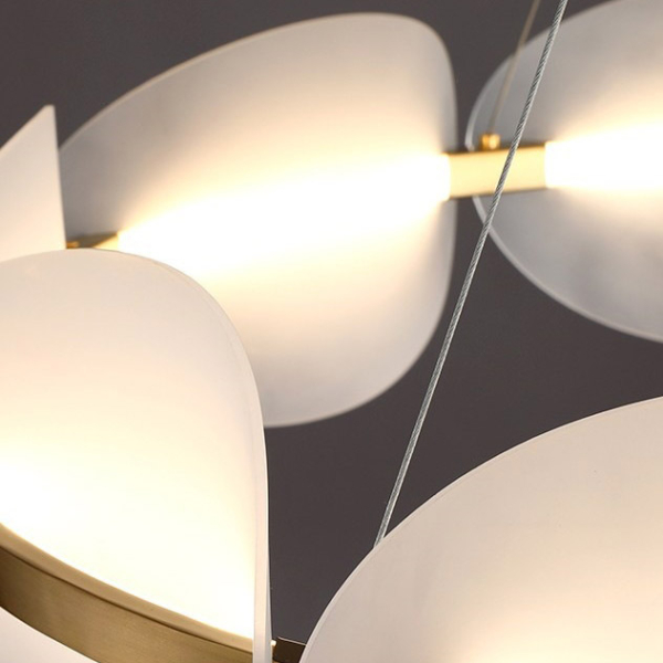 Підвісна світлодіодна люстра KEARNEY D108 D56 White у вітальню  LED
