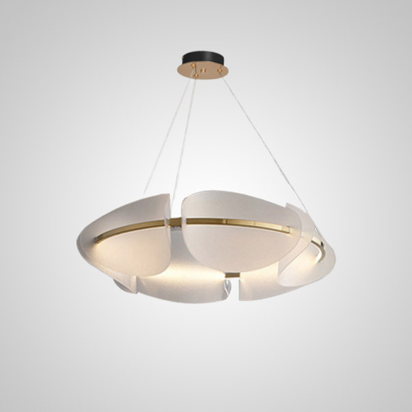 Підвісна світлодіодна люстра KEARNEY D108 D56 White у вітальню  LED