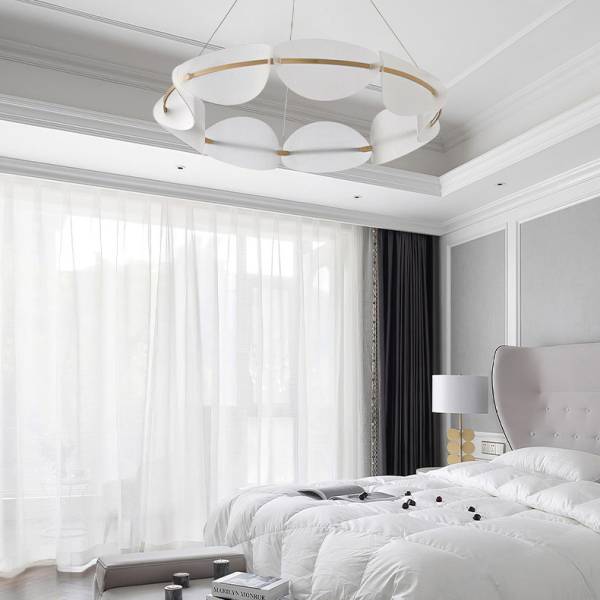 Підвісна світлодіодна люстра KEARNEY D108 D56 White у вітальню  LED