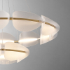 Підвісна світлодіодна люстра KEARNEY D108 D56 White у вітальню  LED