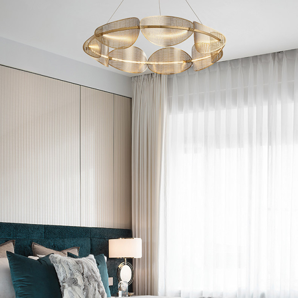 Підвісна світлодіодна люстра KEARNEY D108 D56 White у вітальню  LED