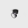 SOL SURF MINI, D75mm, H70mm, LED 7W, 4000K, чорний/diamond black (02.7526.7.940.BK + SOL M RING DIAMOND BLACK)