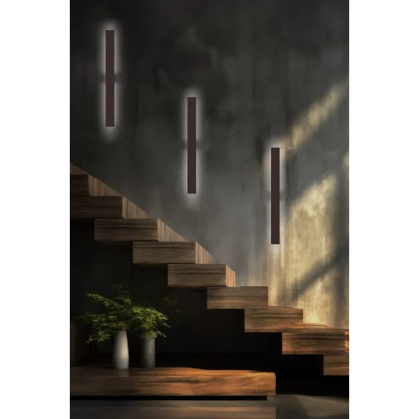 Светильник настенный светодиодный в спальню и гостиную NAVI BROWN LONG KINKIET LED TK Lighting, LED бра в стиле хай-тек