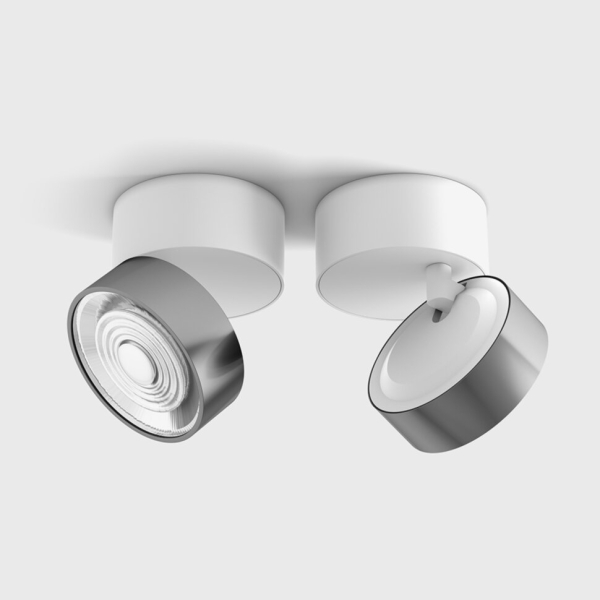 SOL SURF, D95mm, H78mm, LED 14W 4000K, білий/хром (02.9533.14.940.WH + SOL RING CHROME)