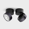 SOL SURF, D95mm, H78mm, LED 14W 3000К, чорний/diamond black (02.9533.14.930.BK + SOL RING GRAIN DIAMOND BLACK)