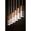 Подвесной светильник в стиле скандинавский ELIT WHITE/WOOD 6 TK Lighting в гостиную, кухню в цвете белый