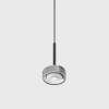 SOL MINI P NANO, D75mm, H135mm, 7W LED, 24°, 3000K, IP20, чёрный/хром (03.7531.7.930.BK/CRG)