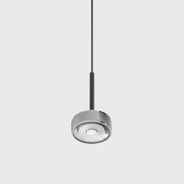 SOL MINI P NANO, D75mm, H135mm, 7W LED, 24°, 3000K, IP20, чёрный/хром (03.7531.7.930.BK/CRG)