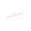 Светильник потолочный TOP WHITE 8 TK Lighting в гостиную, спальню в стиле хай-тек