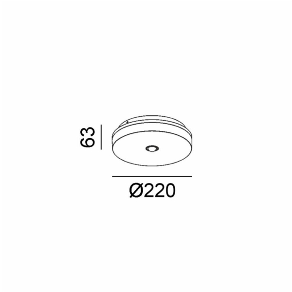 Світильник накладної FLAT R1 SMART, D250mm, h 63mm, LED 15W/10W, 3000K/4000K, IP54, датчик руху, білий (02.2255.15.930/940.WH.S)
