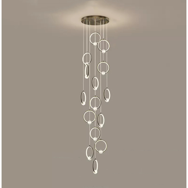 Підвісний світильник LUANA MORE L15 Black у вітальню  LED