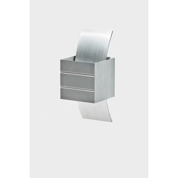 Бра настенное в спальню и гостиную VIDAL ALUMINIUM Azzardo в стиле хай-тек