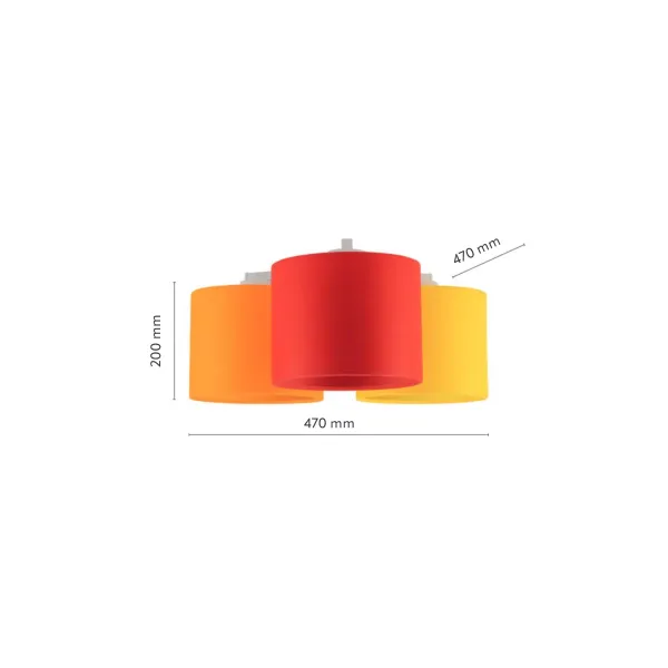 Светильник потолочный METIS LAMPA 3 TK Lighting в спальню, детскую в стиле модерн