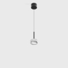 SOL MINI P, D75mm, H135mm, 7W LED, 24º, 3000K, IP20, чёрный/белый (03.7530.7.930.BK/WHG)