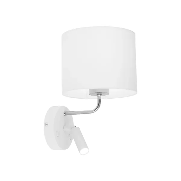 Бра настенное в спальню и гостиную RICHI Бра білий-срібло TK Lighting в стиле модерн
