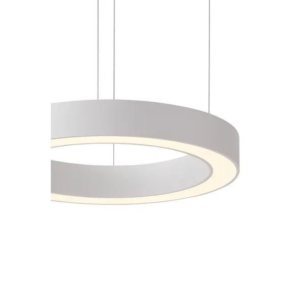 Подвесной светильник в стиле хай-тек MARCO PENDANT 100 CCT WH + REMOTE CONTROL Azzardo в гостиную, кухню в цвете белый