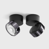 SOL SURF, D95mm, H78mm, LED 14W 3000K, чорний/diamond black (02.9533.14.930.BK + SOL RING DIAMOND BLACK)