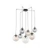 Подвесной светильник в стиле хай-тек ESME MIX 7 Павук TK Lighting в гостиную, спальню в цвете черный