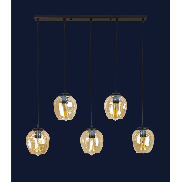 Люстра Levistella 756PR0231F-5 (700) чорна