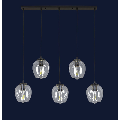 Люстра Levistella 756PR0231F-5 (700) чорна