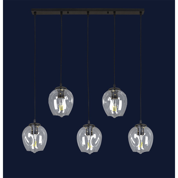 Люстра Levistella 756PR0231F-5 (700) чорна