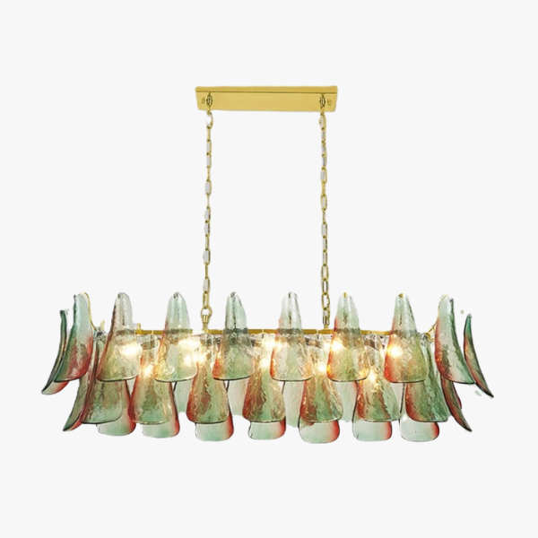  Люстра MURANO «Green petals» 010