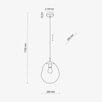 Подвесной светильник TK Lighting Sol Mini New Графіт 1 черный 10084
