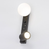 Бра TK Lighting Vox 2 Зарядка Usb чорне 10152
